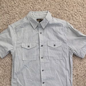 Men’s Short Sleeve Casual Button Down Shirt